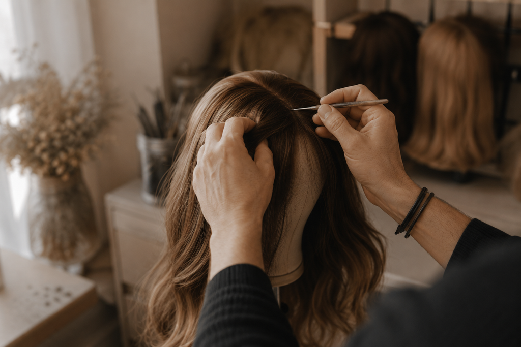 Perruque naturelle ou synthétique : quelles différences ? 2 Création d'une perruque sur mesure.